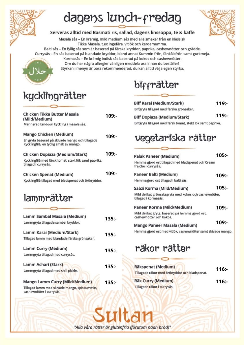 Lunch Fredag